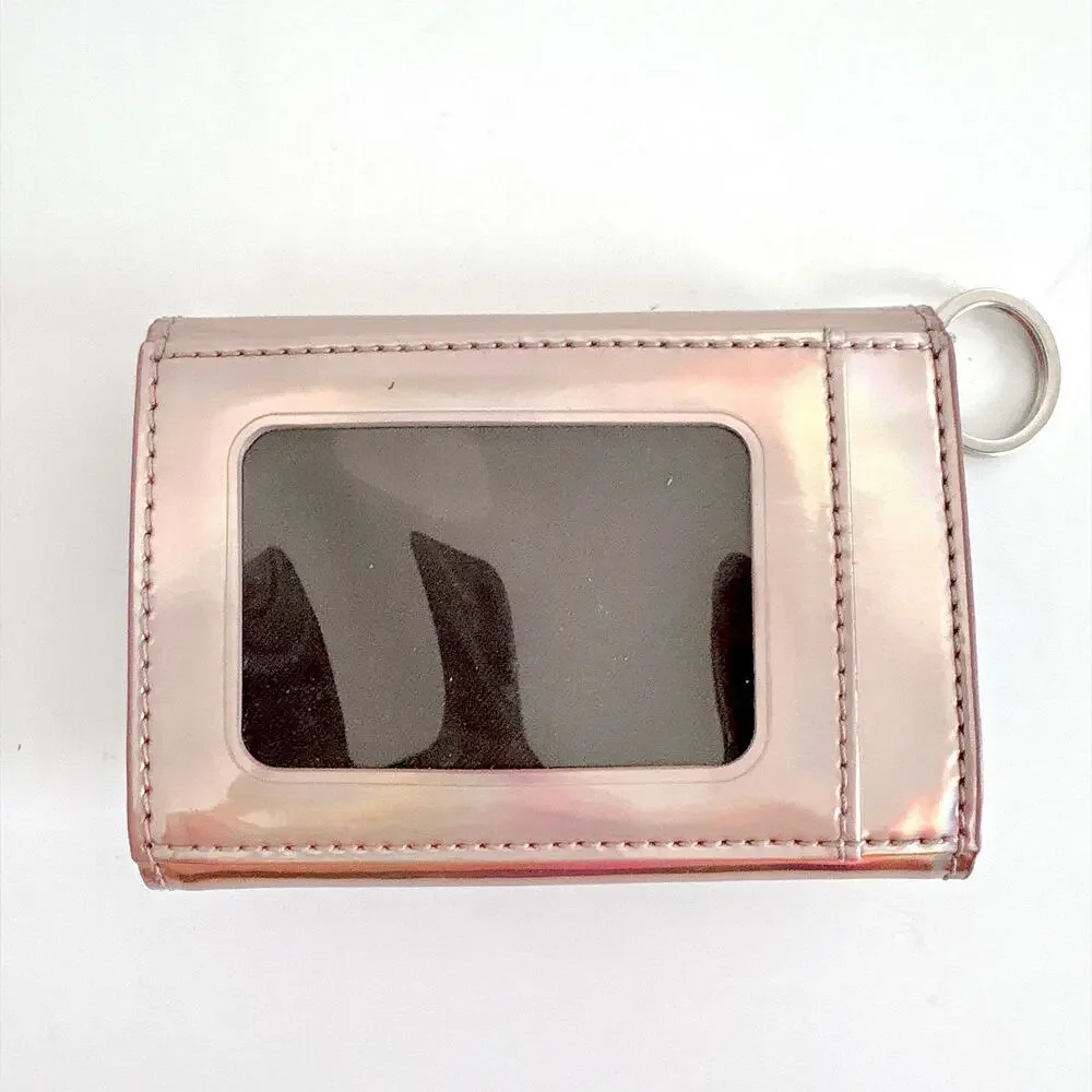 KATE SPADE RAINER LANE DARLA WALLET - HOLOGRAPHIC ROSE GOLD